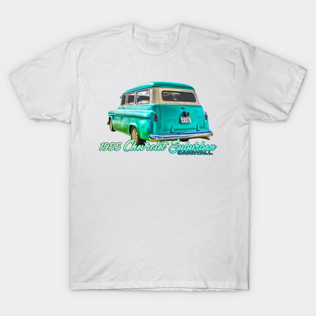 1955 Chevrolet Suburban Carryall T-Shirt by Gestalt Imagery